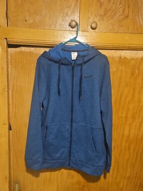 Nike Blue Full-Zip Hooded Jacket for Men